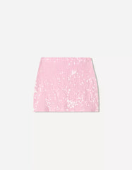 Sequined mini skirt