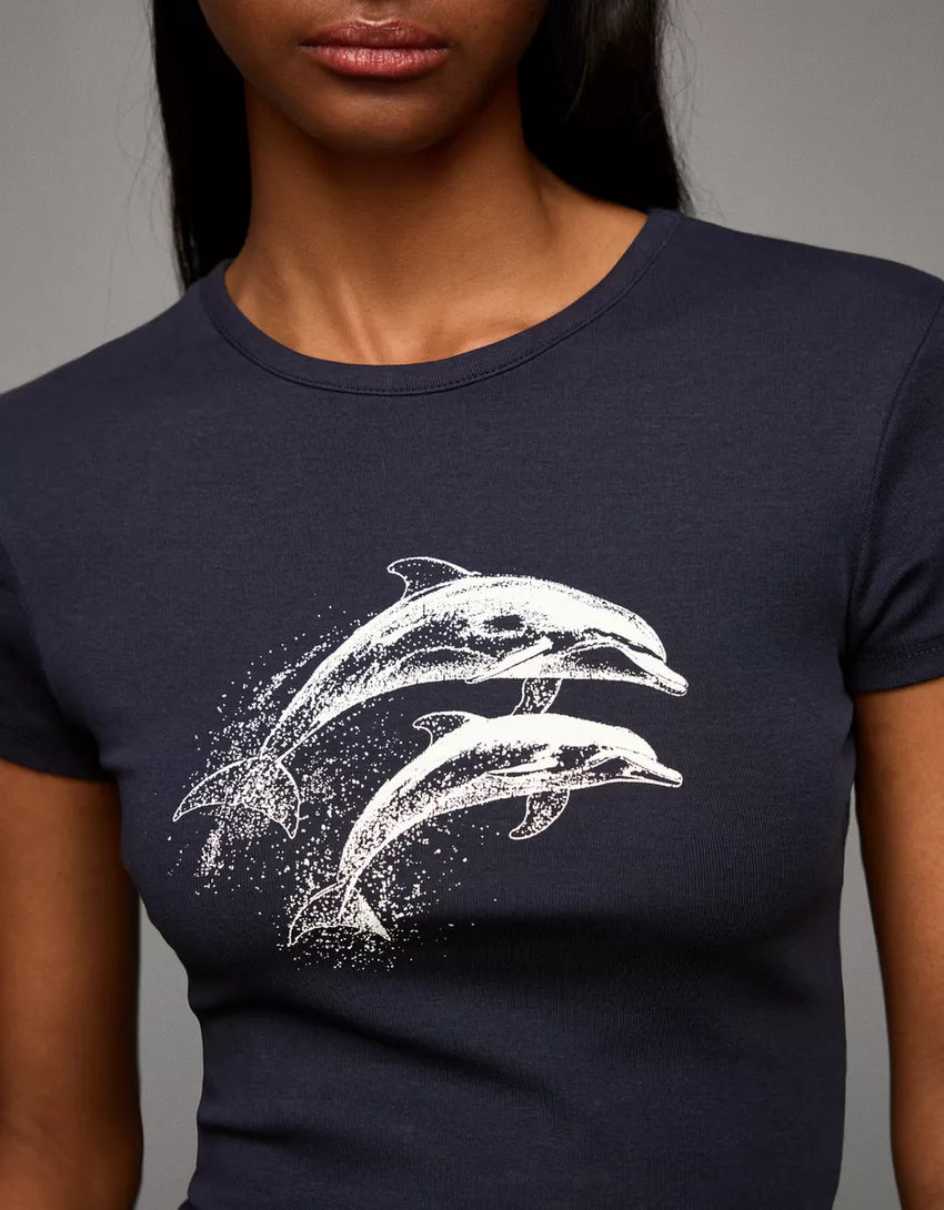 Short sleeve T-shirt with print