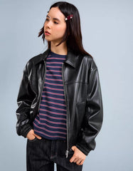 Leather effect jacket