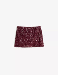Sequined mini skirt