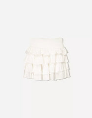 Mini skirt with ruffles