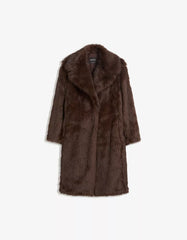Long faux fur coat