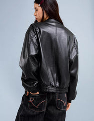 Leather effect jacket