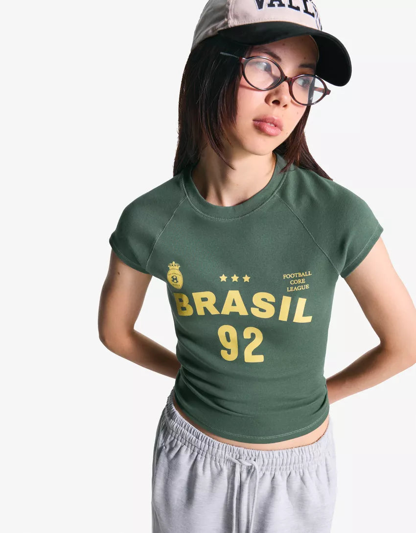 Short sleeve T-shirt with print