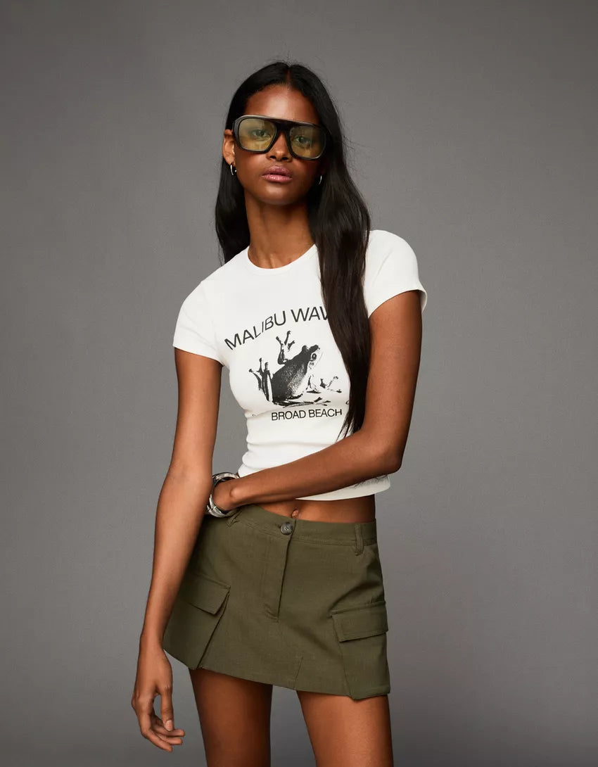 Short sleeve T-shirt with print