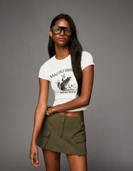 Short sleeve T-shirt with print