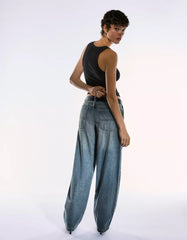 Skater-fit baggy jeans