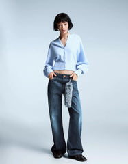 Fitted ribbed cardigan