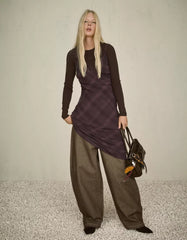 Chiffon blond lace midi dress