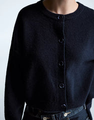 Soft touch button-up cardigan