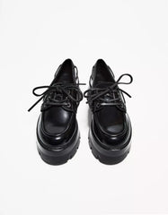 Chunky sole deck shoes