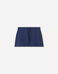 Skort with tied waistband