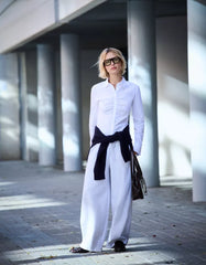 Plush barrel pants with stoppers