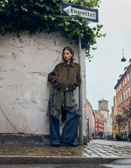 Suede leather jacket