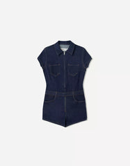 Denim romper