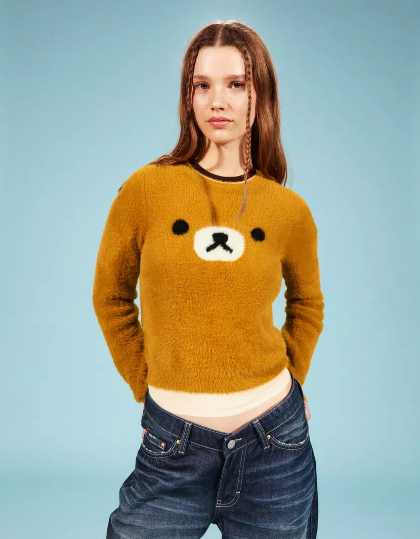 Faux fur Rilakkuma sweater