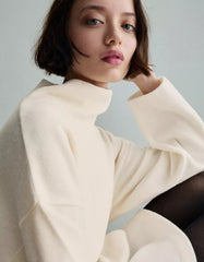 Soft wide sleeve mini dress