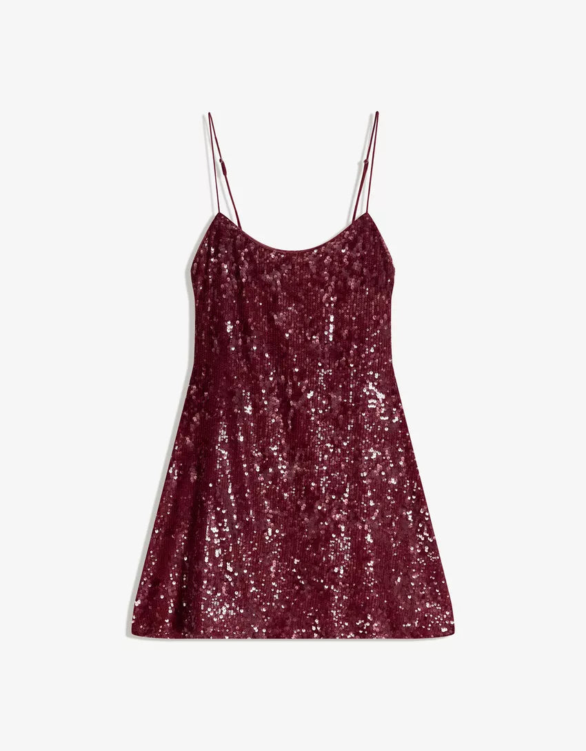 Strappy sequined dress