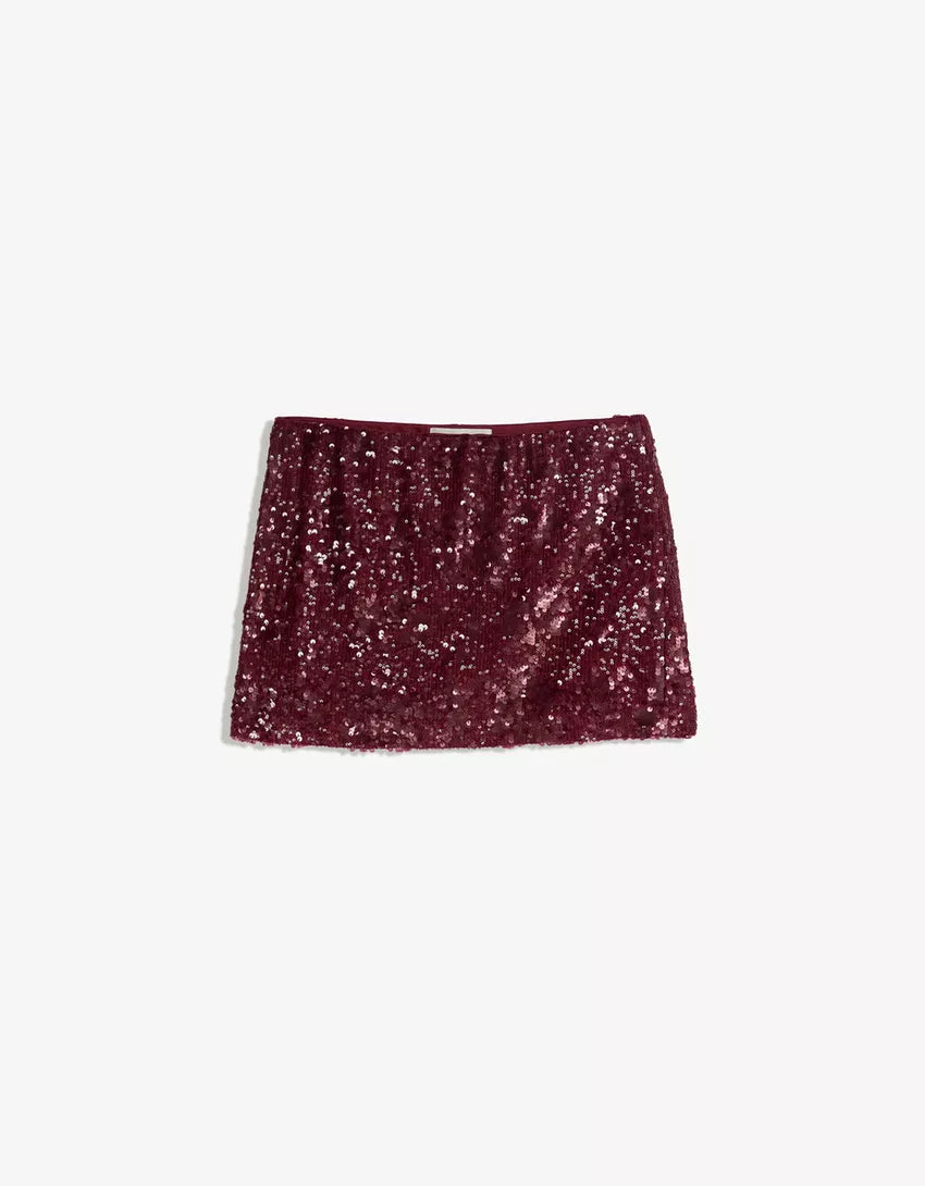 Sequined mini skirt
