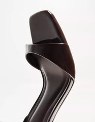 High-heel sandals with ankle strap