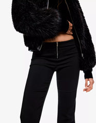 Bengaline pants with zipper