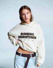 Oversized hoodie with print