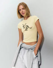 Short sleeve T-shirt with print