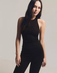 Fitted rhinestone jumpsuit