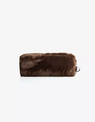 Faux fur pencil case