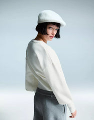 Fitted ribbed cardigan