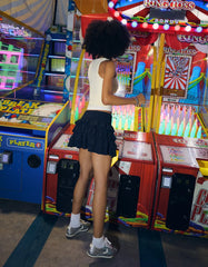 Mini skirt with ruffles