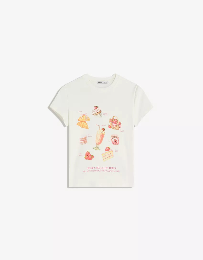 Short sleeve T-shirt with print