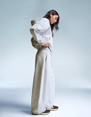 Plush barrel pants with stoppers