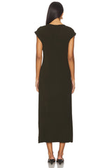 Draped Cowl Neck Dress