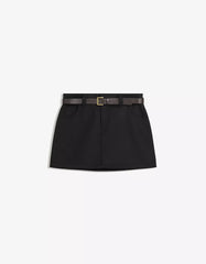 Mini skirt with belt