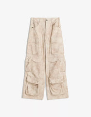 Printed cargo pants