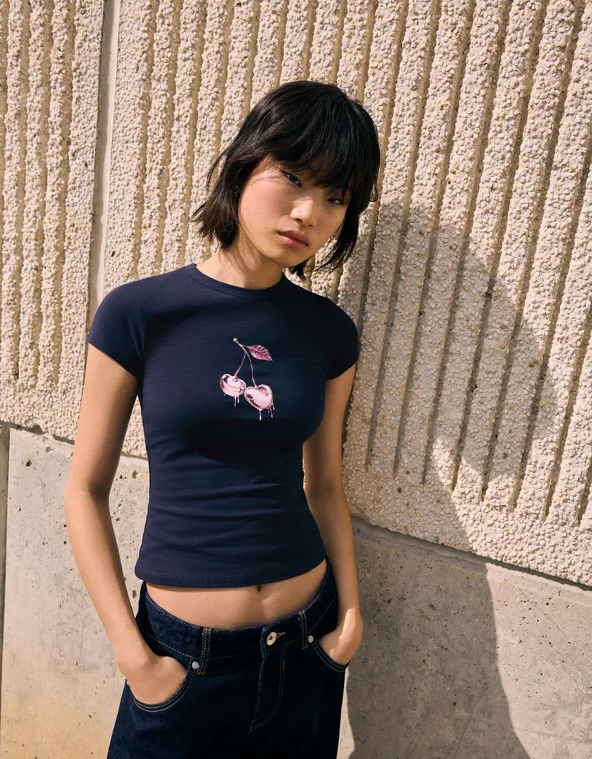 Short sleeve print T-shirt