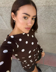 Long sleeve asymmetric T-shirt