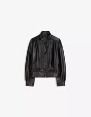 ‘80s leather effect jacket
