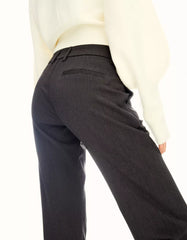 Low-rise boot-cut pants