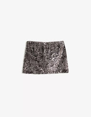 Sequined mini skirt