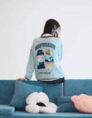 Mofusand print long sleeve T-shirt