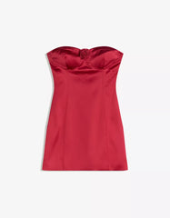 Floral satin mini dress