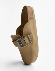Clogs with buckle detail