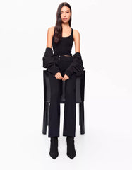 Tailored high-heel ankle boots