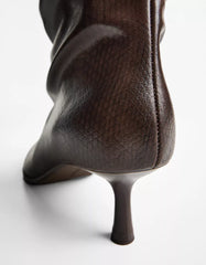 Slouchy kitten-heel ankle boots