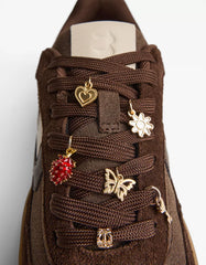 Retro sneakers with charms