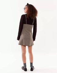 Check mini dress