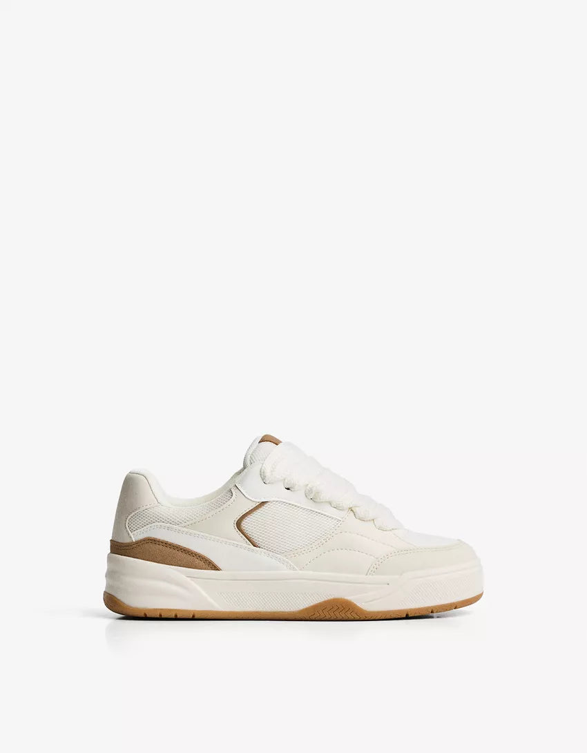 Contrast chunky sneakers
