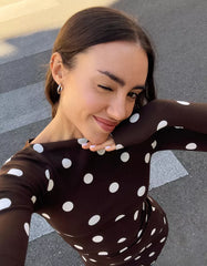 Long sleeve asymmetric T-shirt